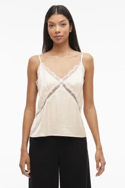 Vila T-Shirts-0 Tostado