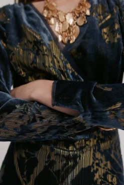 Hoss Intropia Vestidos-Adriana. Vestido jacquard Azul