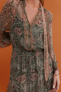 Hoss Intropia Vestidos-Aina. Vestido estampado Verde