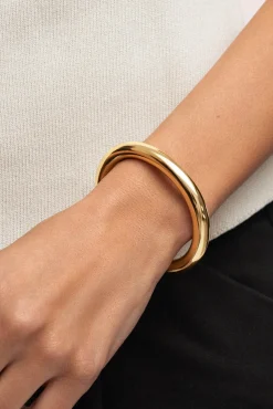 Singularu Joalharia E Bijuteria-Allegra Gold Plated Steel Bracelet estampado