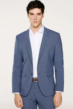 Selected Blazers|Blazers-Americana Slim Fit confeccionada con materiales reciclados. Azul