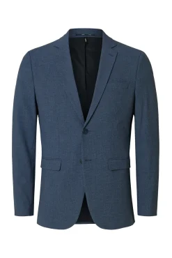 Selected Blazers|Blazers-Americana Slim Fit confeccionada con materiales reciclados. Azul