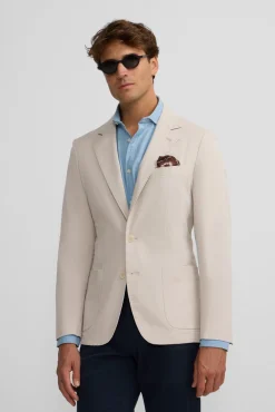 Silbon Blazers|Blazers-Americano casual Ecru