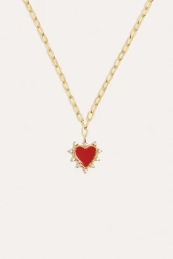 Singularu Joalharia E Bijuteria-Amour Gold Plated Necklace estampado