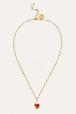 Singularu Joalharia E Bijuteria-Amour Gold Plated Necklace estampado