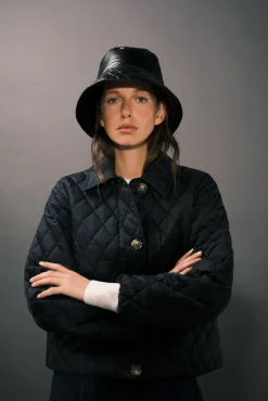 Cortefiel Casacos|Acolchoados E Agasalhos-Anoraque acolchoado com botões Azul