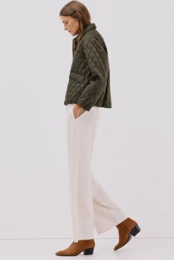 Cortefiel Casacos|Acolchoados E Agasalhos-Anoraque acolchoado com botões Verde