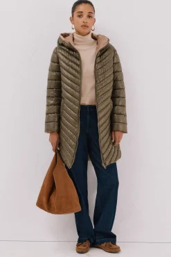 Cortefiel Casacos|Acolchoados E Agasalhos-Anoraque reversível thermolite® Verde