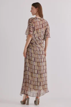 Hoss Intropia Vestidos-Aurora. Vestido estampado Beige