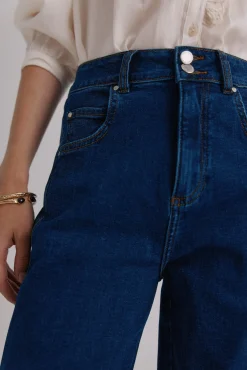 Hoss Intropia Jeans-Babette. Jeans estruturado Azul