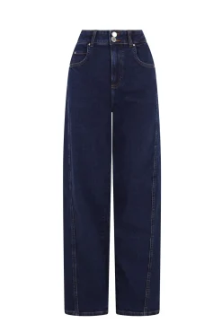 Hoss Intropia Jeans-Babette. Jeans estruturado Azul