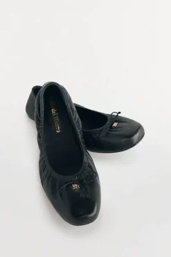 Pedro del Hierro Sabrinas-Bailarina franzida com laço Preto