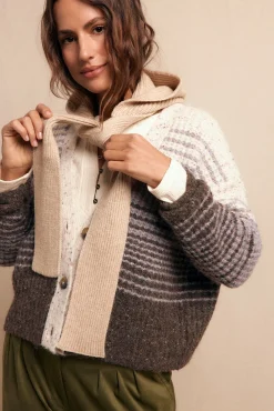 Slowlove Cachecol-Balaclaba punto Tostado