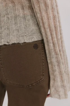 Hoss Intropia Jeans-Basel. Calça jeans bootcut Castanho