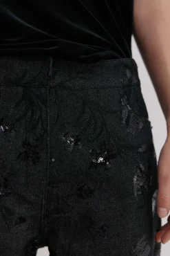 Hoss Intropia Jeans-Becca. Jeans bordado Cinzento