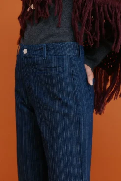 Hoss Intropia Jeans|Calças-Begoña. Jeans de perna larga Azul