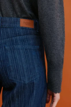 Hoss Intropia Jeans|Calças-Begoña. Jeans de perna larga Azul