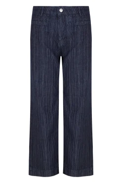 Hoss Intropia Jeans|Calças-Begoña. Jeans de perna larga Azul