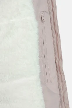 Izas Sobretudos-Belvis com casaco acolchoada impermeável rosa