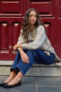 Hoss Intropia Jeans-Benedetta. Calça jeans reta Azul