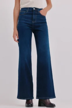 Hoss Intropia Jeans-Benedetta. Calça jeans reta Azul