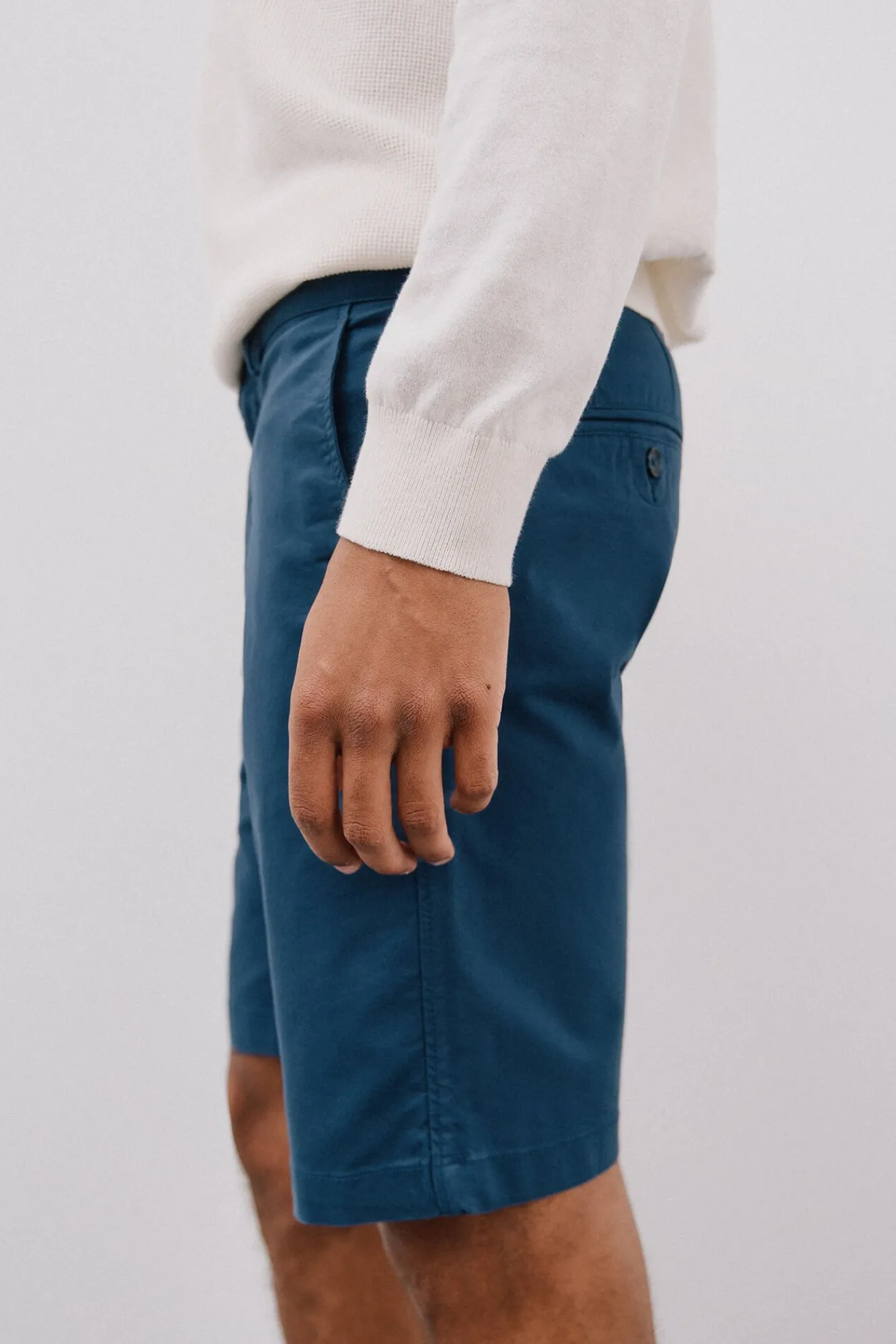Cortefiel Calças|Chinos-Bermuda chino Azul
