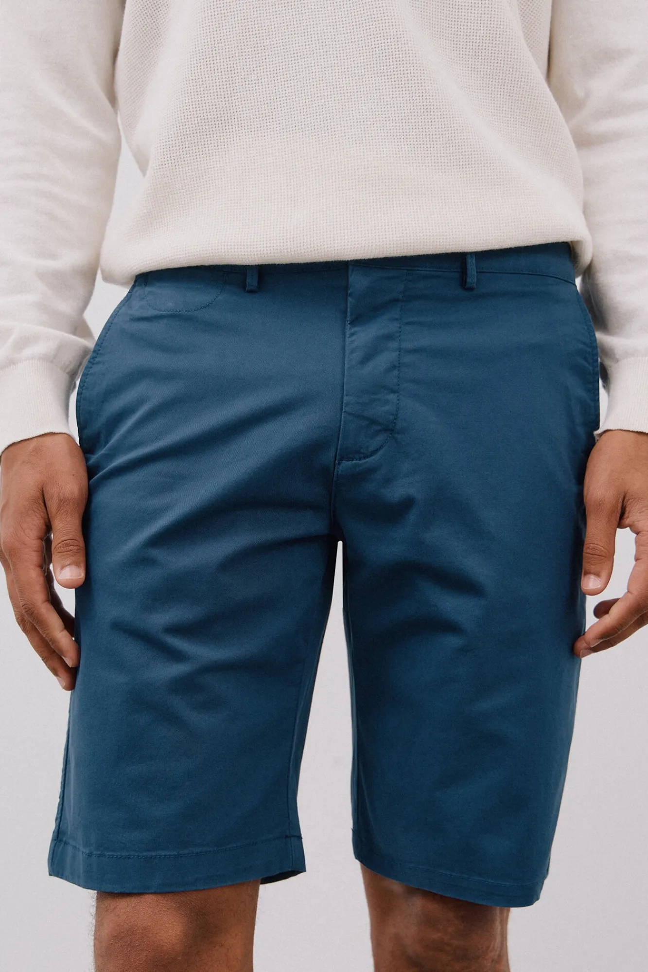 Cortefiel Calças|Chinos-Bermuda chino Azul