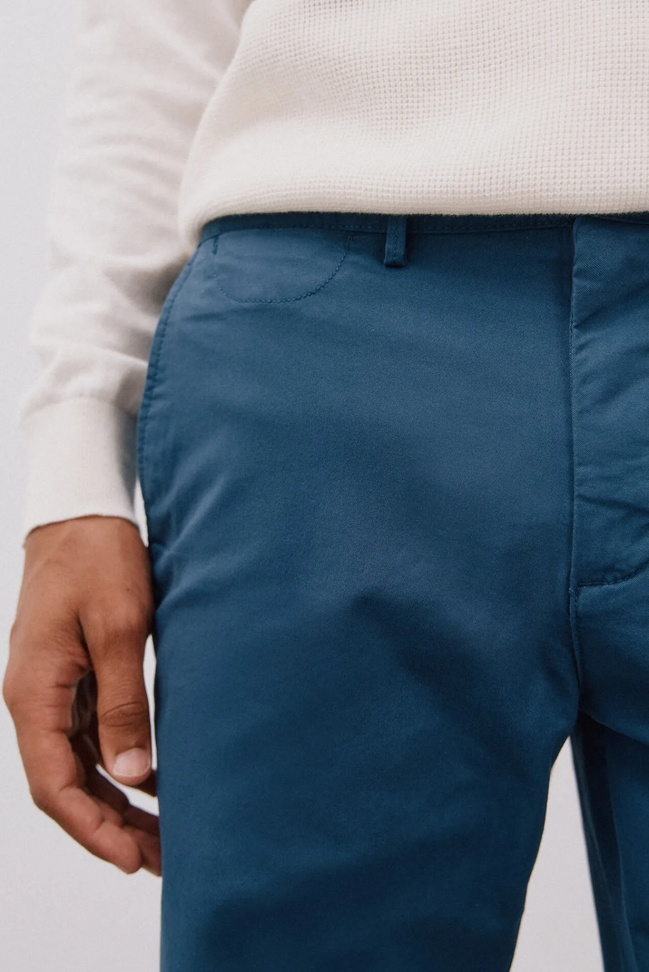 Cortefiel Calças|Chinos-Bermuda chino Azul