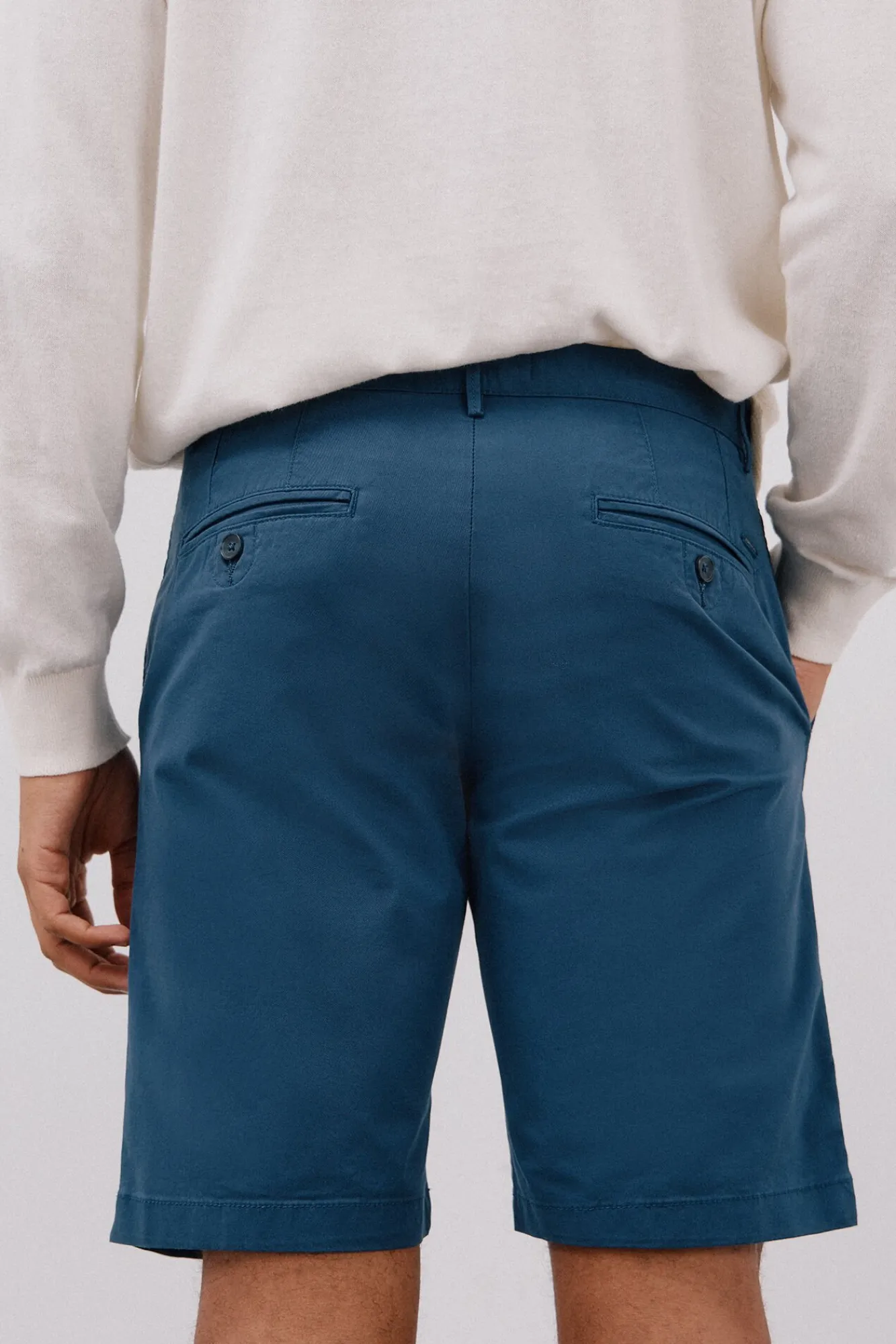Cortefiel Calças|Chinos-Bermuda chino Azul