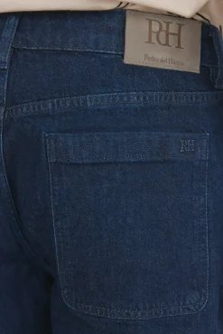 Pedro del Hierro Jeans|Calças-Bermuda denim regular fit Azul
