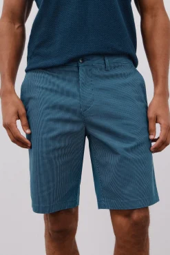 Cortefiel Calças|Chinos-Bermudas chinos estampadas Azul
