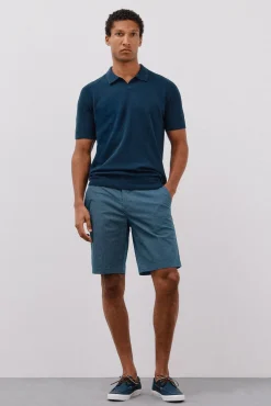 Cortefiel Calças|Chinos-Bermudas chinos estampadas Azul