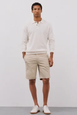 Cortefiel Calças|Chinos-Bermudas chinos estampadas Tostado