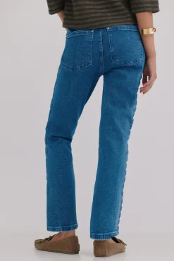 Hoss Intropia Jeans-Bernadete. Calça jeans bootcut Azul