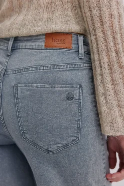 Hoss Intropia Jeans-Berta. Calça jeans de perna larga Cinzento