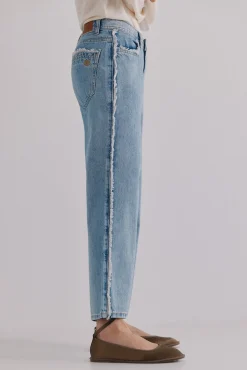 Hoss Intropia Jeans-Berta. Jeans desfiado Azul