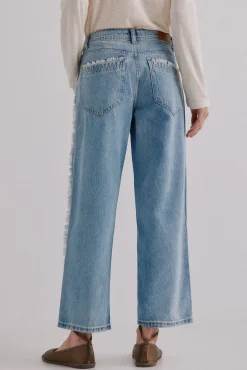 Hoss Intropia Jeans-Berta. Jeans desfiado Azul