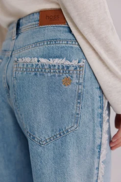 Hoss Intropia Jeans-Berta. Jeans desfiado Azul