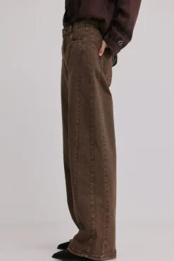 Hoss Intropia Jeans|Calças-Beth. Jeans lavado Castanho