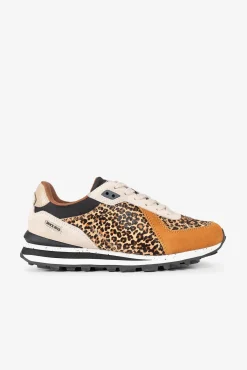 Popa Sneakers|Calçado De Couro-Blake Animal Esporte Feminino Castanho