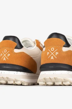 Popa Sneakers|Calçado De Couro-Blake Nylon Esportivo Feminino Castanho