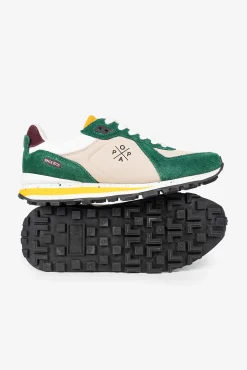 Popa Sneakers|Calçado De Couro-Blake Nylon Esportivo Feminino Verde