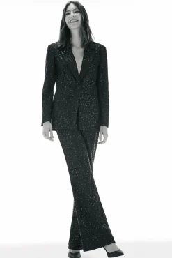 TFP by Tamara Falcó Blazers-Blazer ajustado com lantejoulas Preto