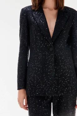 TFP by Tamara Falcó Blazers-Blazer ajustado com lantejoulas Preto