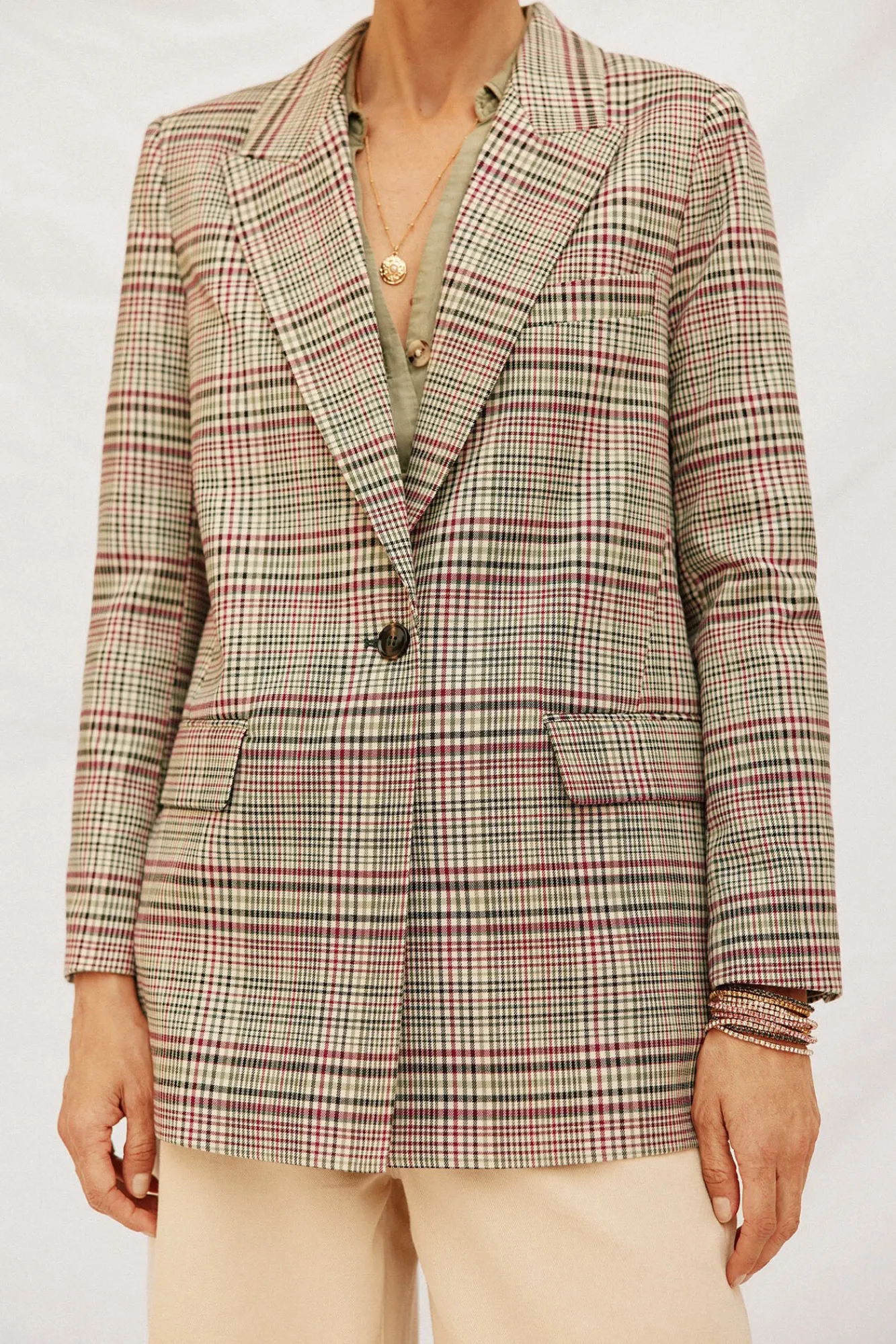 Cortefiel Blazers-Blazer aos quadrados Granada