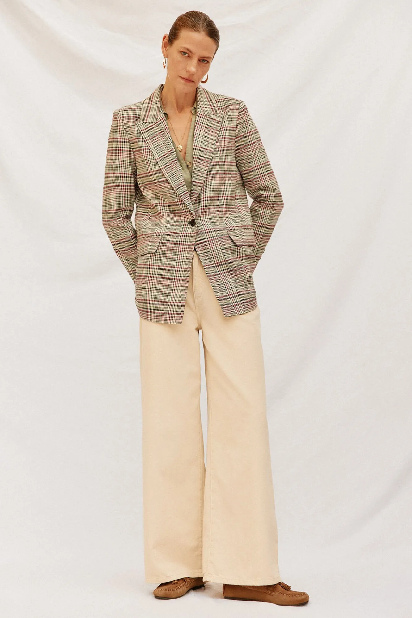 Cortefiel Blazers-Blazer aos quadrados Granada