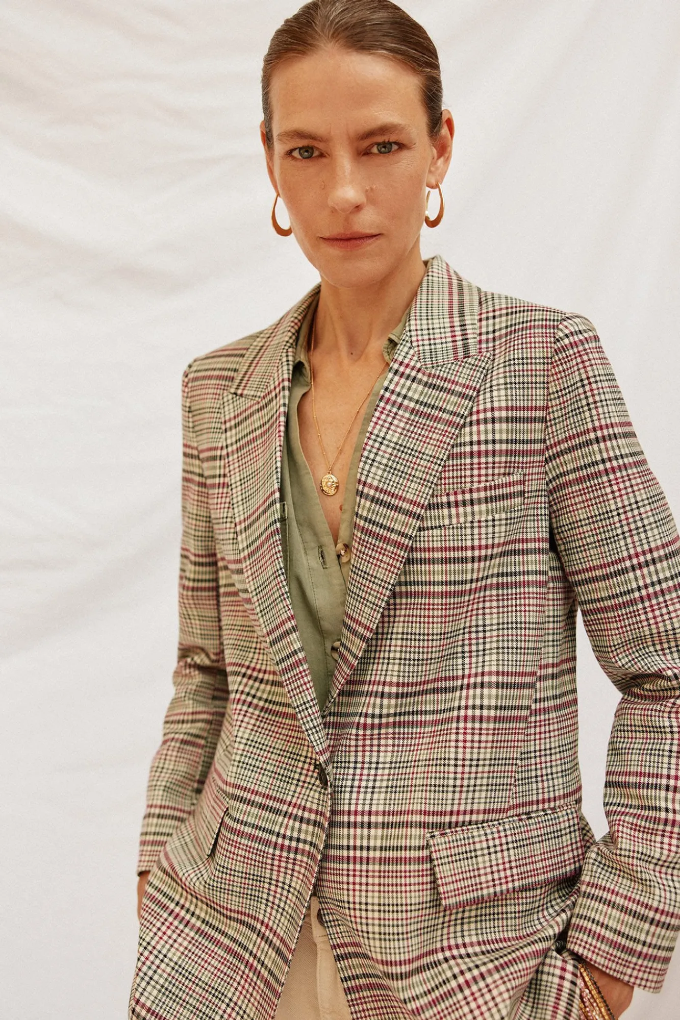 Cortefiel Blazers-Blazer aos quadrados Granada