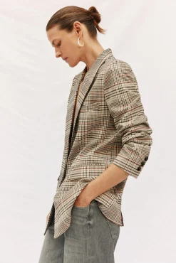 Cortefiel Blazers-Blazer aos quadrados Multicolorido