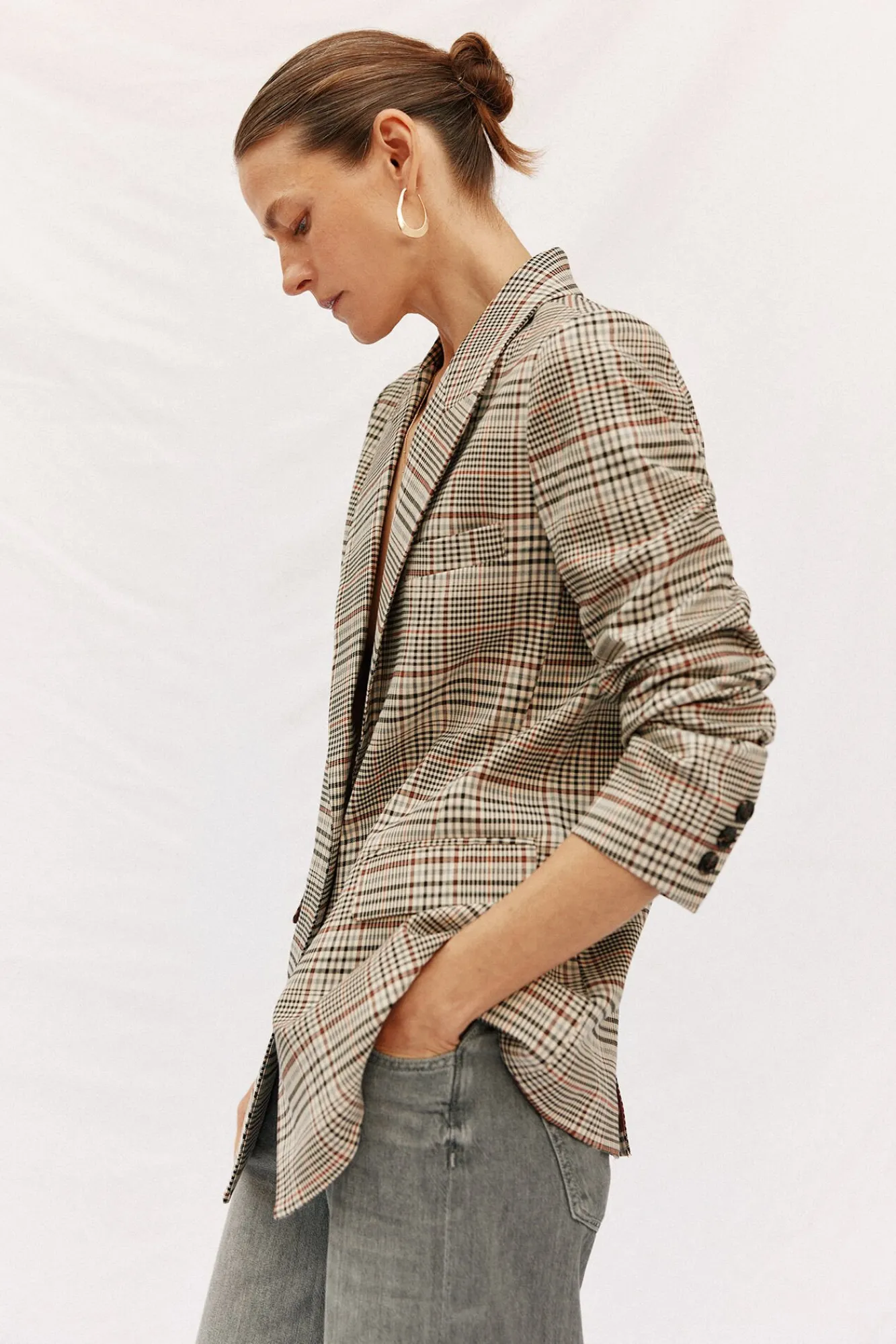 Cortefiel Blazers-Blazer aos quadrados Multicolorido