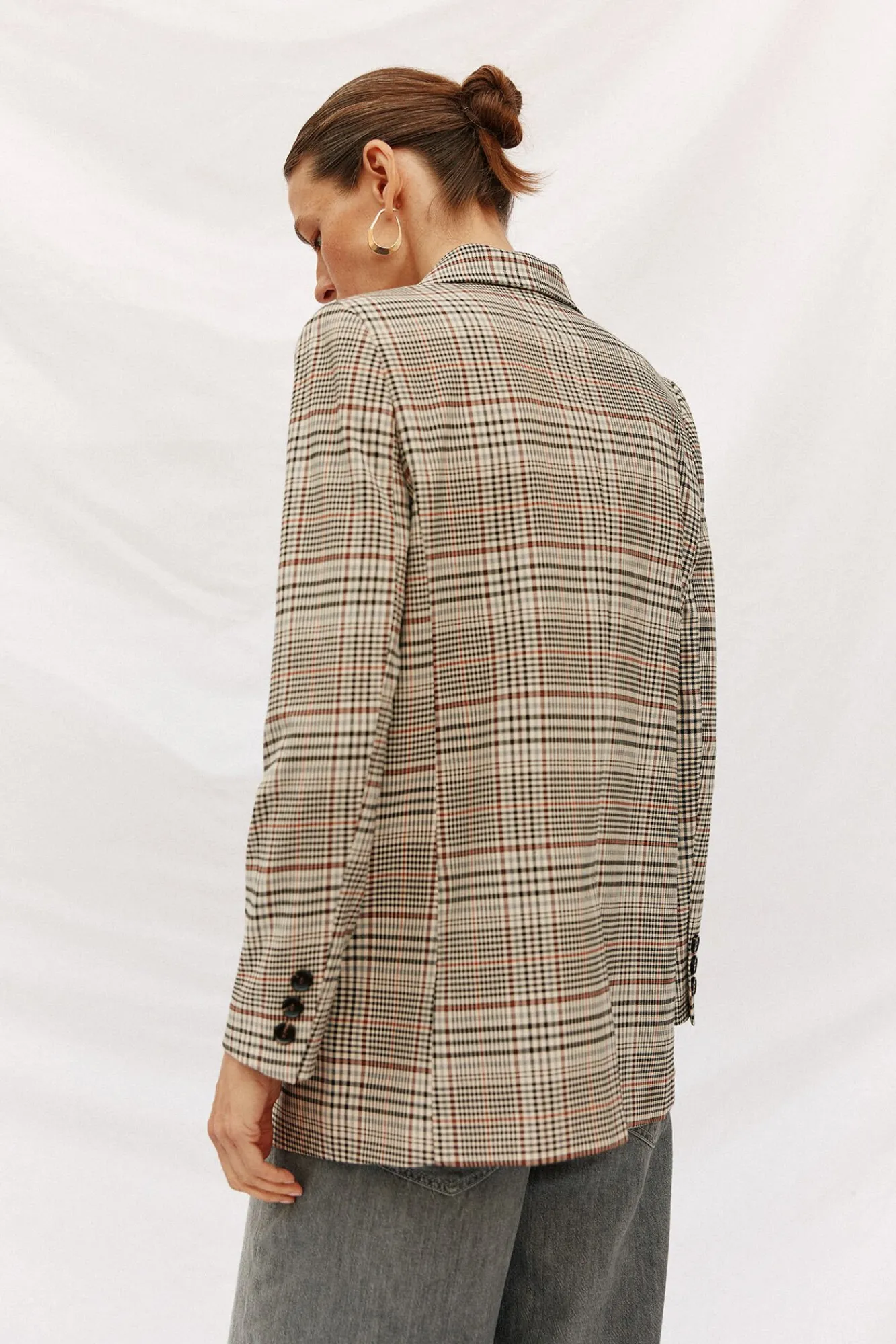 Cortefiel Blazers-Blazer aos quadrados Multicolorido